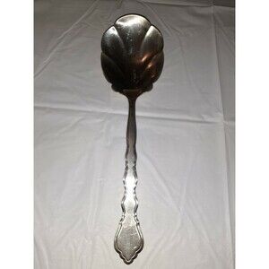 Oneida Community Duet Pattern Silverplate Solid Shell Casserole Spoon 1980-1983
